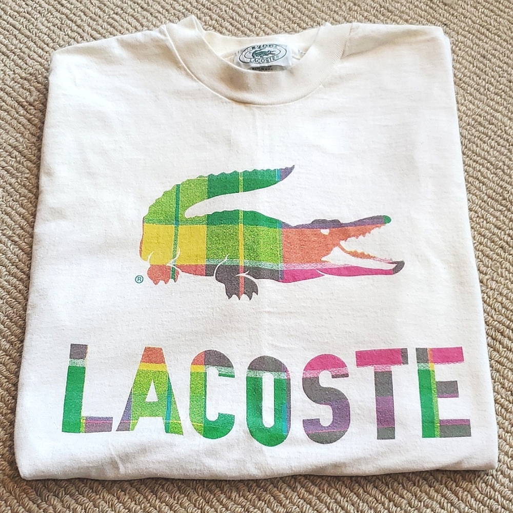 Like New Vintage 80's Lacoste Alligator Logo T-Shirt